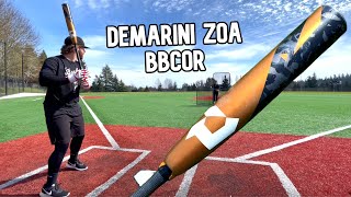 Hitting with the 2022 DeMarini Zoa BBCOR  Baseball Bat Review [upl. by Syd336]