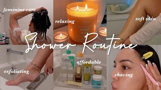 RELAXING SHOWER ROUTINE 2023 SUMMER SELF CARE Soft Skin Feminine amp Body Care Exfoliate MOTIVATION [upl. by Anaeli488]