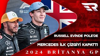 F1 Britanya GP Sıralama Turları Russell Evinde Polede Mercedes İlk Çizgiyi Kapattı  Eau Rouge [upl. by Drofnats]