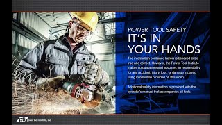 Power Tool Safety — Its In Your Hands [upl. by Llennahc393]