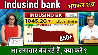 Indusind bank share news todaybuy or notindusind bank share analysistarget tomorrow [upl. by Nauqaj]