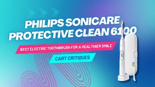 Philips Sonicare 6100 Electric Toothbrush 5 MustHave Features cartcritiques [upl. by Ecined]