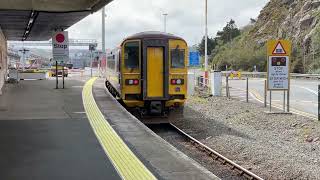 Class 153 Departs Fishguard Harbour Station 12424 [upl. by Bayless84]