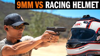 Blast Off Mondays GLOCK 19 9mm 147 Grain JHP Vs Racing Helmet [upl. by Dirraj]