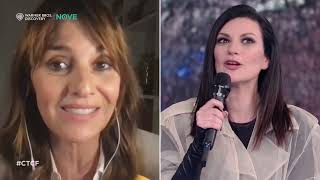 Paola Cortellesi fa una sorpresa a Laura Pausini  Che Tempo che Fa [upl. by Felice]