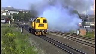 British Rail North East 1992Thornaby Station amp Depot Views with classes 08 20 37 amp 60s [upl. by Brufsky79]