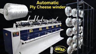 Automatic yarn ply cheese winding machine  ऑटोमैटिक यार्न प्लाई चीज वाइंडिंग मशीन  cheese winder [upl. by Eednil]