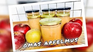 Omas Alte Obstbäume Apfelmus 🍎🌳 auf Vorrat🫙🫙🫙apfelmus einkochen [upl. by Gievlos872]