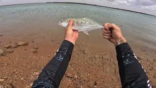 YOBBOZ GAWN LANDBASED FISHING IN PORT HEDLAND WA [upl. by Ck901]