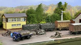 Pickup goods on N gauge layout Cwm Bach [upl. by Lieno]