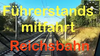 Führerstandsmitfahrt Leipzig  Bitterfeld  Magdeburg mit Tacho [upl. by Allemrac918]