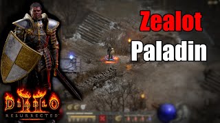 Zeal Paladin  Zealot Build Showcase  Diablo 2 Resurrected [upl. by Kauppi565]