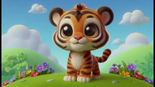 “Baby Tiger Song  Fun Animal Nursery Rhyme for Kids  Baby Shark Tiger Version” [upl. by Wordoow]