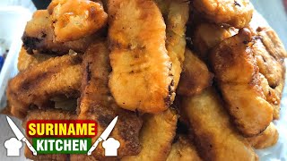 Surinaamse Bakabana Baka Bana Recept  Surinamese Baked Bana Recipe  Suriname Kitchen [upl. by Binette]