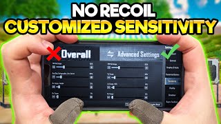 Pubg mobile sensitivity settings🔥new zero recoil sensitivity  code ☑️ [upl. by Andreana]