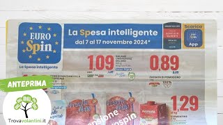 VOLANTINO EUROSPIN dal 7 al 17 novembre 2024 anteprima [upl. by Ignacio]