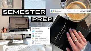 How I Prepare for the Semester  tips schedule organization [upl. by Neelahtak]