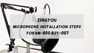 ZINGYOU OFFICIAL How To Set Up Your ZINGYOU Microphones for BM800 amp ZY007 [upl. by Brufsky578]