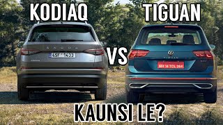 Skoda Kodiaq Vs Volkswagen Tiguan 2022  Detailed Comparison  Tiguan 2022 vs Kodiaq 2022 India [upl. by Chao]