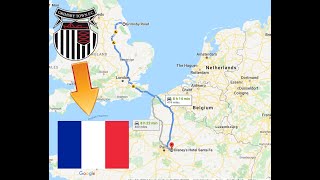 Full drive from Grimsby UK to Disneyland Paris France Hotel Santa Fe [upl. by Aiciled]