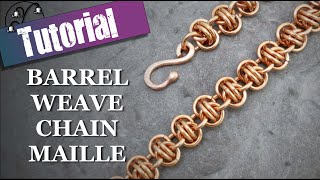 Barrel Weave Chain Maille [upl. by Yeltnarb]