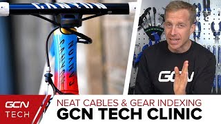 Neat Cables Gear Indexing amp Chain Noise  GCN Tech Clinic [upl. by Acirema]