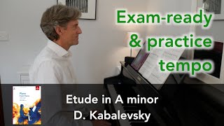 Etude in A minor op27 no3 by D Kabalevsky ABRSM Grade 4 Piano 2021 amp 2022  A2 [upl. by Westland190]