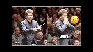 Orchestra pranks their conductor on his birthday in the BEST way [upl. by Ajroj]