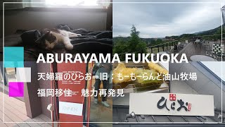 vlog【福岡移住】「天麩羅処ひらお」から複合体験型施設「ABURAYAMA FUKUOKA」（旧：油山牧場モーモーランド）曇り空のドライブ 福岡の魅力再発見！ [upl. by Orten]