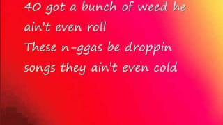 Nicki Minaj ft DrakeMoment 4 life lyrics on screen [upl. by Hollinger]