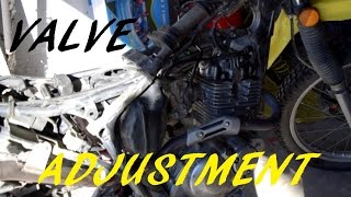 Suzuki DR200 Valve Clearance Adjustment Walkthrough [upl. by Therron]