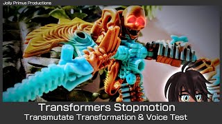 Transformers Stopmotion Transmutate voice and Transformation Test short video [upl. by Vivl]