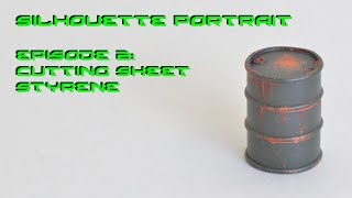 Using the Silhouette Portrait to cut sheet styrene Part 2 [upl. by Anwat]