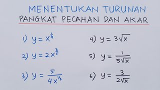 Turunan Pangkat Pecahan dan Akar  Matematika XI  oprekmafiki matematikamudah matematikasma [upl. by Aninaig]