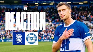 REACTION  Krystian Bielik ft Christoph Klarer  Birmingham City 32 Peterborough United [upl. by Yusuk]