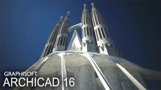 Classics modeled in ArchiCAD  The Sagrada Familia  Passion Towers extended cut [upl. by Corny]