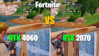 RTX 4060 vs RTX 2070  Fortnite Performance Mode  Chapter 5 Season 2 [upl. by Nnaira624]