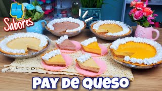 ✨️ 4 SABORES de Pay de Queso 🍮 UNA SOLA MEZCLA para VENDER 💵 [upl. by Einiffit]