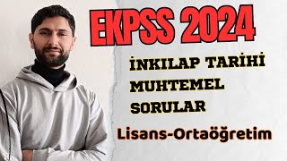 İnkılap Tarihinden Çıkabilecek 10 Muhtemel Soru Tipi  EKPSSKPSSYKS  2024  Ali Gürbüz kpss yks [upl. by Allimak]