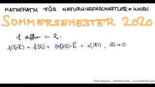 Totale Differenzierbarkeit 2  Gradient anschaulich [upl. by Knobloch]