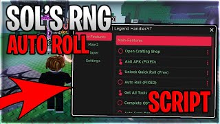 UPDATE Sols RNG Script Hack Auto Reroll Auto Farm amp Item ESP  Roblox 2024 [upl. by Lynette]