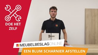 HOE STEL JE EEN BLUM SCHARNIER AF [upl. by Eilyak]