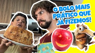 ðŸŸ¡ O BOLO de MAÃ‡Ãƒ que NÃƒO tem como ERRAR  Cozinhando com Jack e Rafa [upl. by Enetsuj]