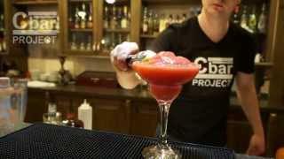 Коктейль Клубничная Маргарита Strawberry Margarita рецепт от Cbarproject [upl. by Wynny]