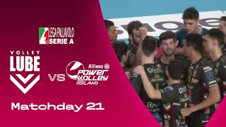 Lube vs Milano  Highlights  SuperLega  Matchday 21 [upl. by Akihc]