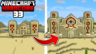 I Built a Giant DESERT PYRAMID in Minecraft Hardcore 33 [upl. by Niwdla]