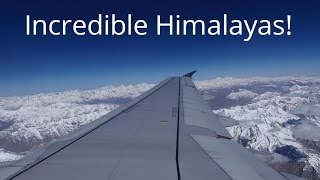 Incredible Views of the Indian Himalayas From a Plane [upl. by Ametaf95]