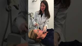 Sonja Morgan getting Laser Genesis at Schweiger Dermatology Group in NYC [upl. by Teodora]