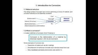 Corrosion Lecture 1 Introduction [upl. by Nerw]