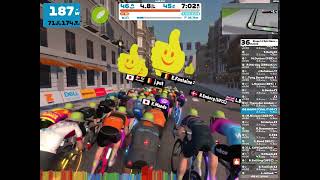 240107 Zwift  Race Stage 1  Epic Race  Tour de Zwift 2024 B on Triple Loops in London [upl. by Belda]